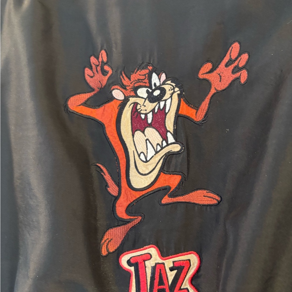 Vintage 80’s Black Jacket with Taz Embroidery